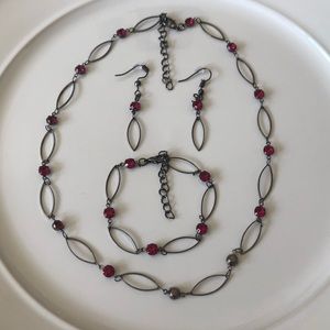 Jeweled Necklace Set